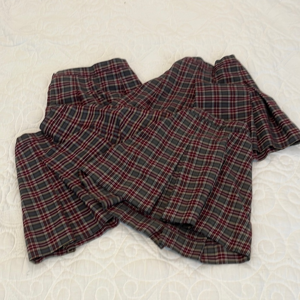 Challenger School pleated skirts